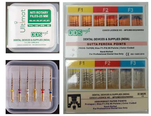 NITI ROTARY FILES 25MM